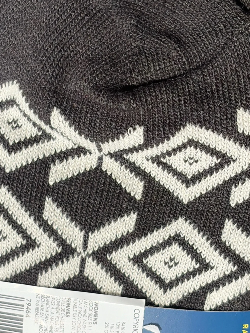 Polo Ralph Lauren Black White and Red Fair Isle Crew Socks Aztec NWT